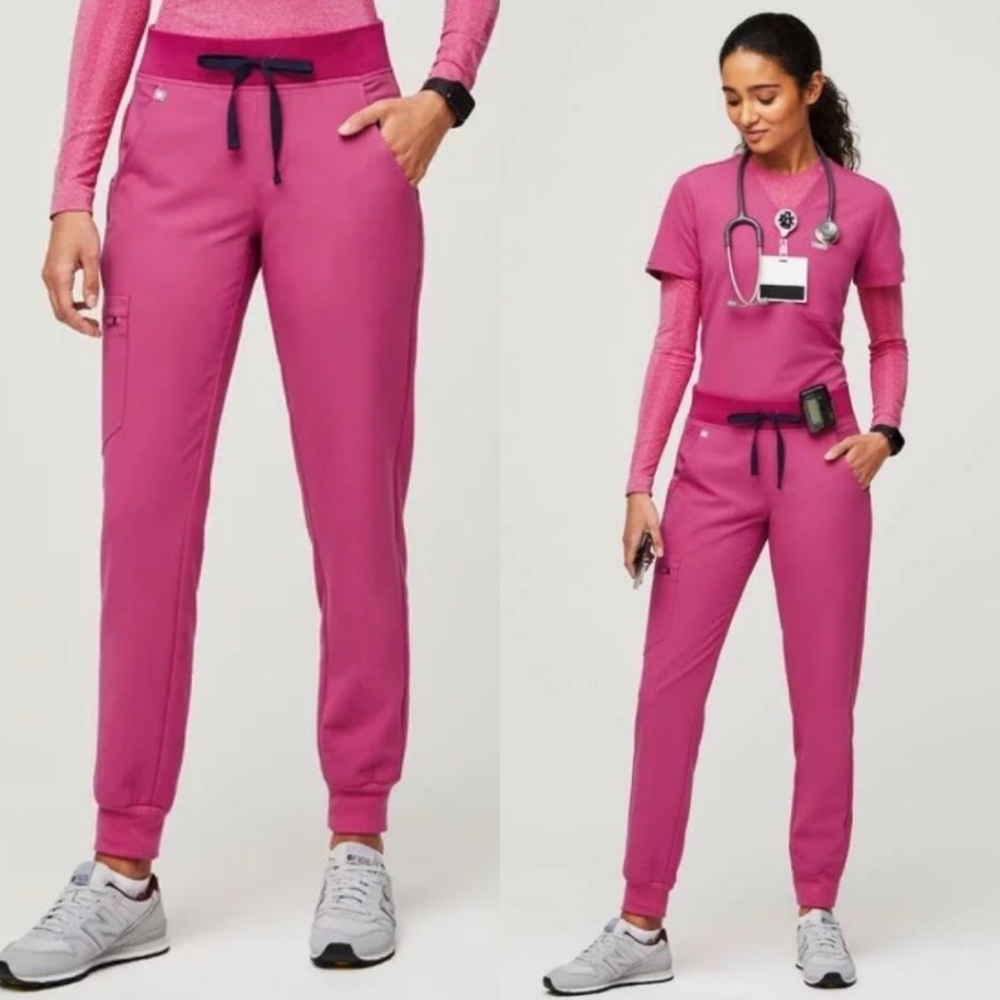Figs Zamora Jogger Scrub Pants Electric Orchid Pink XL